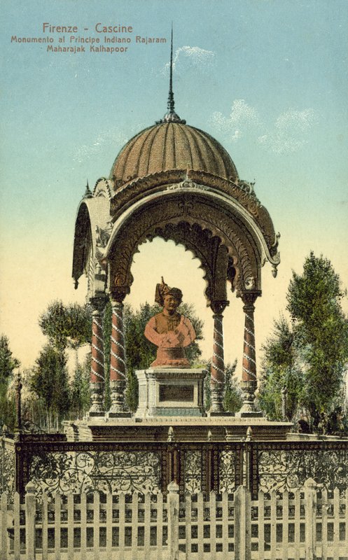 Pomnik Indian, Parco Delle Cascine, Florencja (kolorowe zdjęcie) autorstwa Italian Photographer