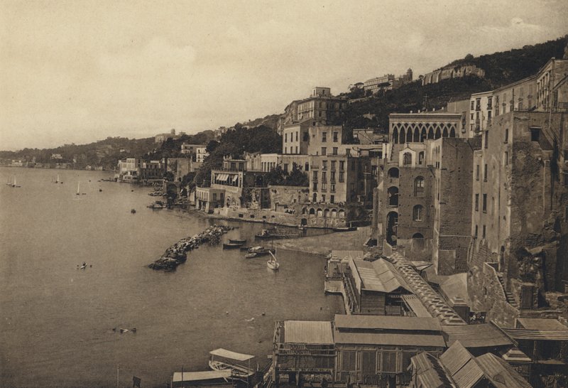 Neapol: Posillipo (zdjęcie czarno-białe) autorstwa Italian Photographer
