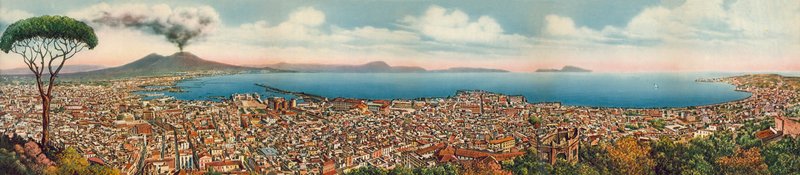 Neapol: Panorama Generale (zdjęcie kolorowe) autorstwa Italian Photographer