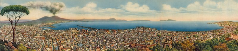 Neapol: Panorama Generale (zdjęcie kolorowe) autorstwa Italian Photographer
