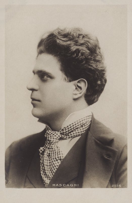 Pietro Mascagni, włoski kompozytor autorstwa Italian Photographer