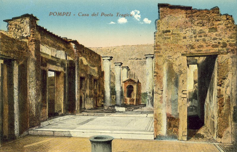 Pompeje, Włochy, Dom Poety Tragicznego autorstwa Italian Photographer
