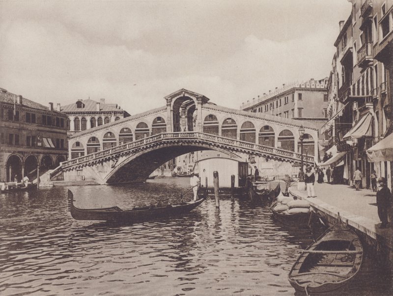 Most Rialto (zdjęcie czarno-białe) autorstwa Italian Photographer