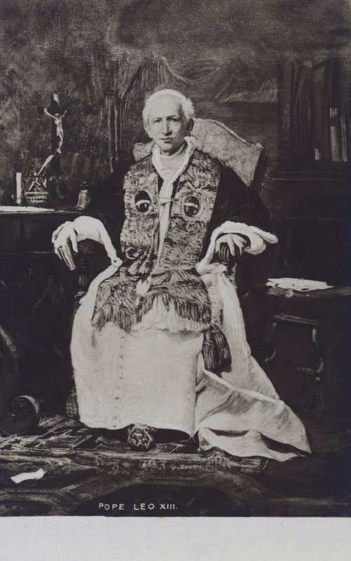 Papież Leon XIII (zdjęcie czarno-białe) autorstwa Italian Photographer