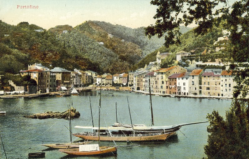 Portofino, Włochy (kolorowe zdjęcie) autorstwa Italian Photographer
