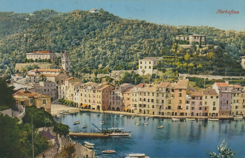 Portofino, Włochy. Pocztówka wysłana w 1913 roku. autorstwa Italian Photographer