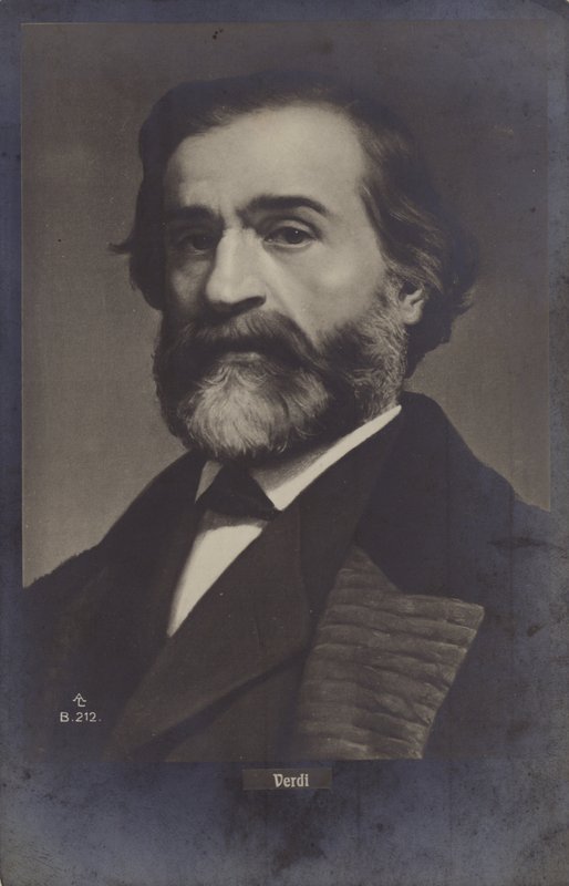 Portret Giuseppe Verdiego autorstwa Italian Photographer
