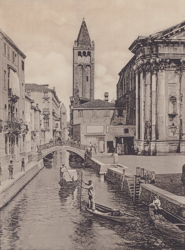 Rio S Barnaba (zdjęcie czarno-białe) autorstwa Italian Photographer