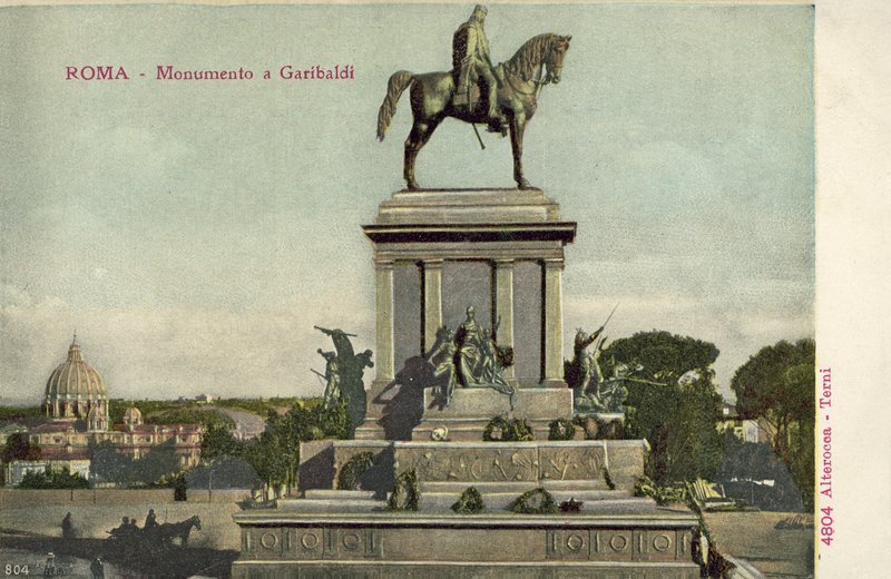 Rzym, Włochy, pomnik Garibaldiego autorstwa Italian Photographer