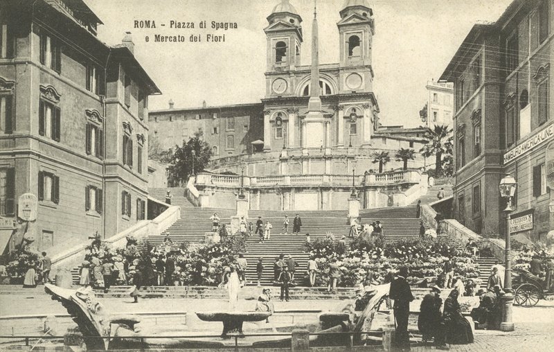 Rzym, Włochy, Schody Hiszpańskie autorstwa Italian Photographer