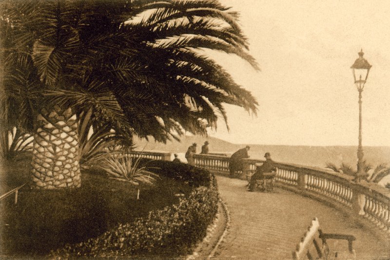 San Remo, Giardini Regina Elena (zdjęcie b / w) autorstwa Italian Photographer