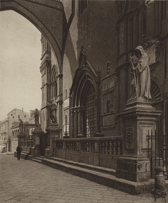Sycylia / Sycylia: Palermo, katedra, szczegół (zdjęcie czarno-białe) autorstwa Italian Photographer