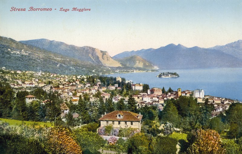 Streso Borromeo, Jezioro Maggiore (kolorowe zdjęcie) autorstwa Italian Photographer