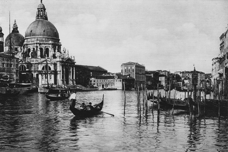 Wenecja, Kościół Salute (zdjęcie czarno-białe) autorstwa Italian Photographer