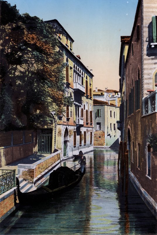 Venezia, Palazzo Van Axel (kolorowe zdjęcie) autorstwa Italian Photographer