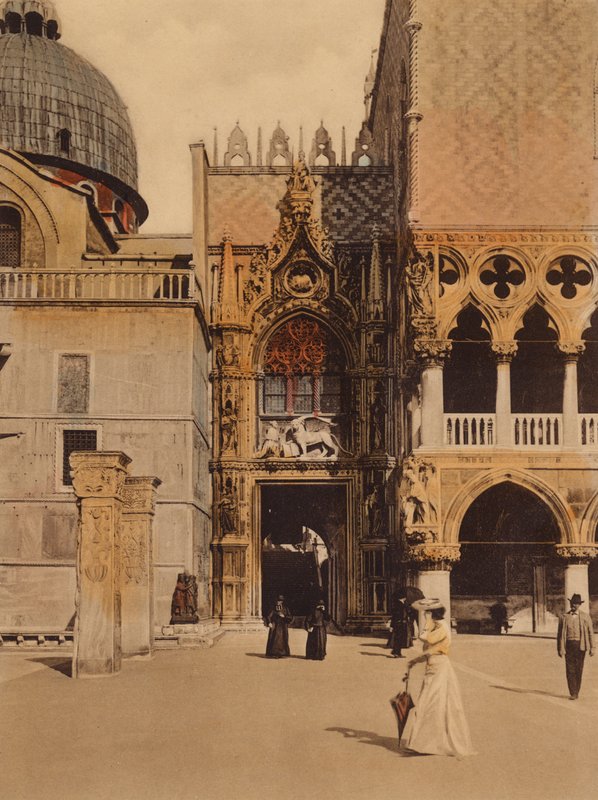 Wenecja / Venice: Porta della Carta (zdjęcie kolorowe) autorstwa Italian Photographer
