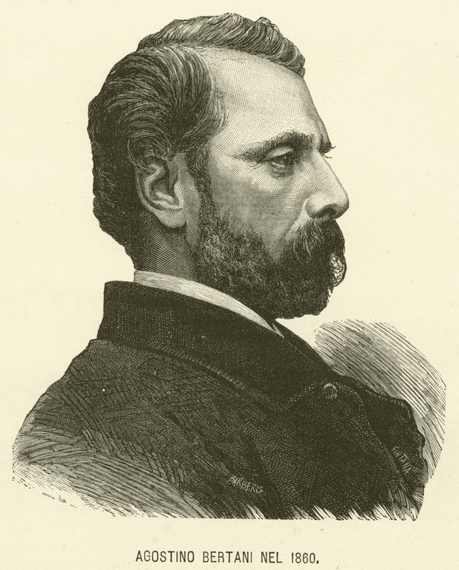Agostino Bertani w 1860 r. (grafika) autorstwa Italian School