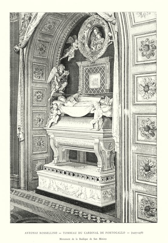 Antonio Rossellino, Grób Kardynała Portugalii autorstwa Italian School