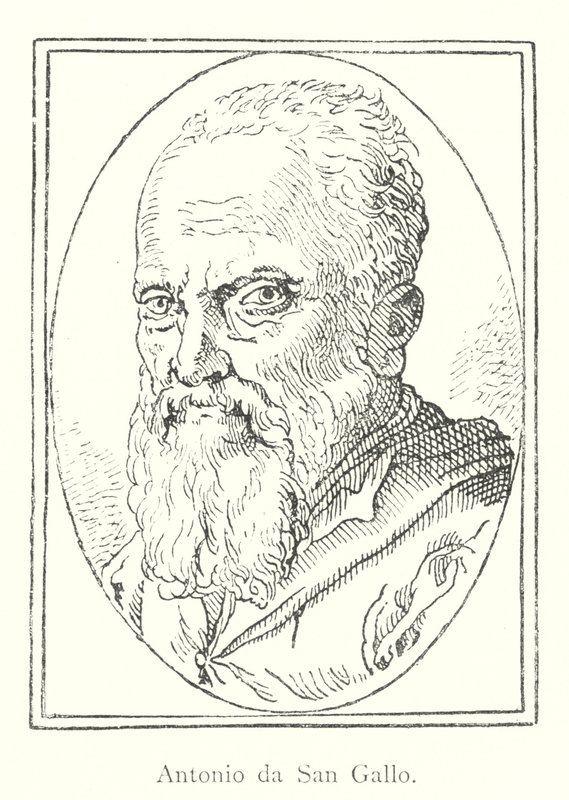 Antonio da San Gallo (grafika) autorstwa Italian School