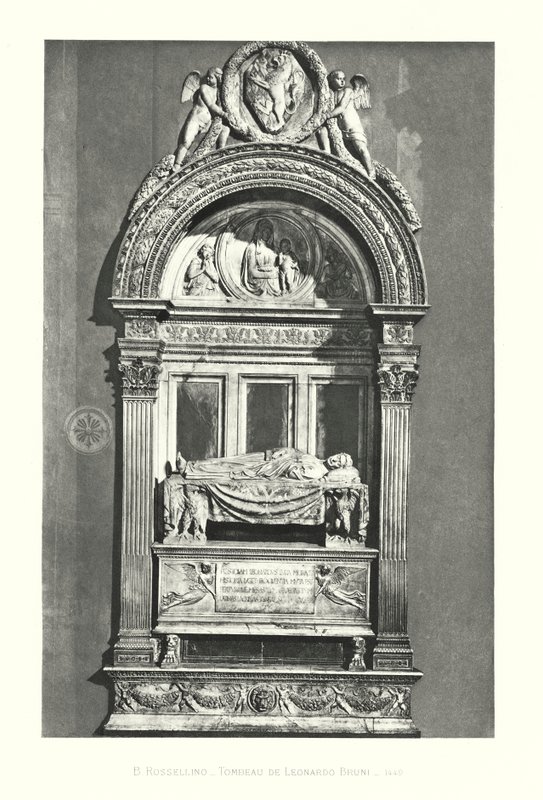 B Rossellino, grób Leonarda Bruni autorstwa Italian School