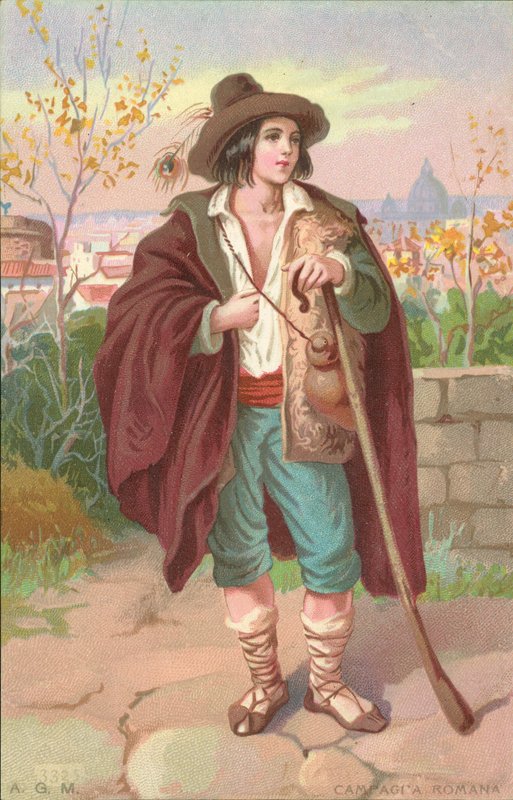 Kampania rzymska (chromolit) autorstwa Italian School