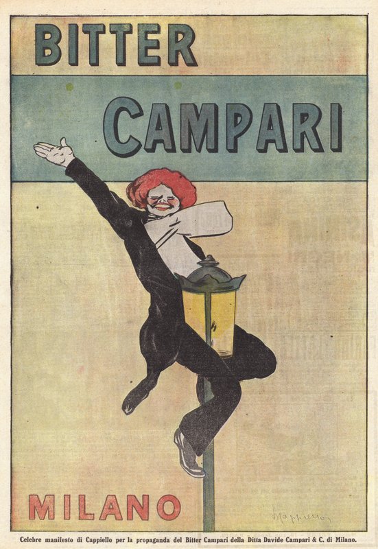 Campari Bitters (kolorowa litografia) autorstwa Italian School