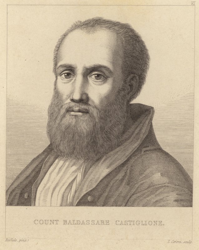 Hrabia Baldassare Castiglione (1478-1529) autorstwa Italian School