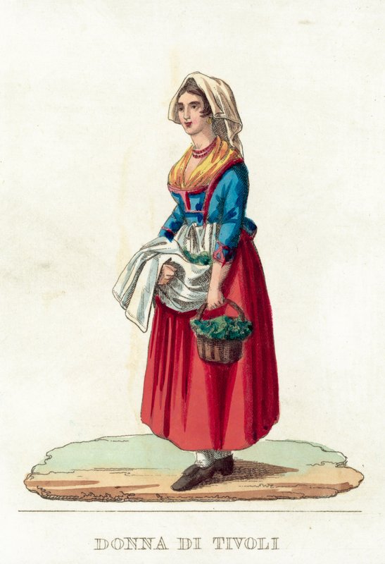 Donna de Tivoli (Grawerowanie Collurid) autorstwa Italian School