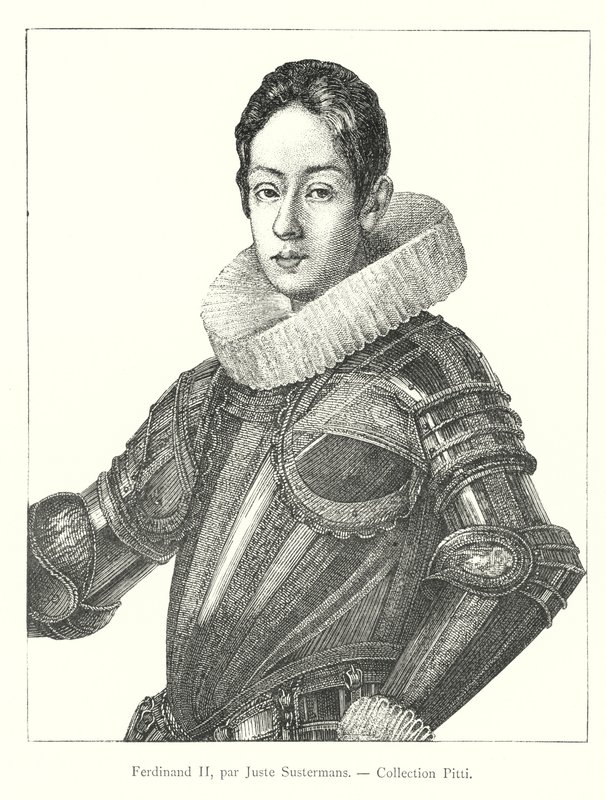 Ferdynand II, Juste Sustermans, kolekcja Pitti (grawerowanie) autorstwa Italian School