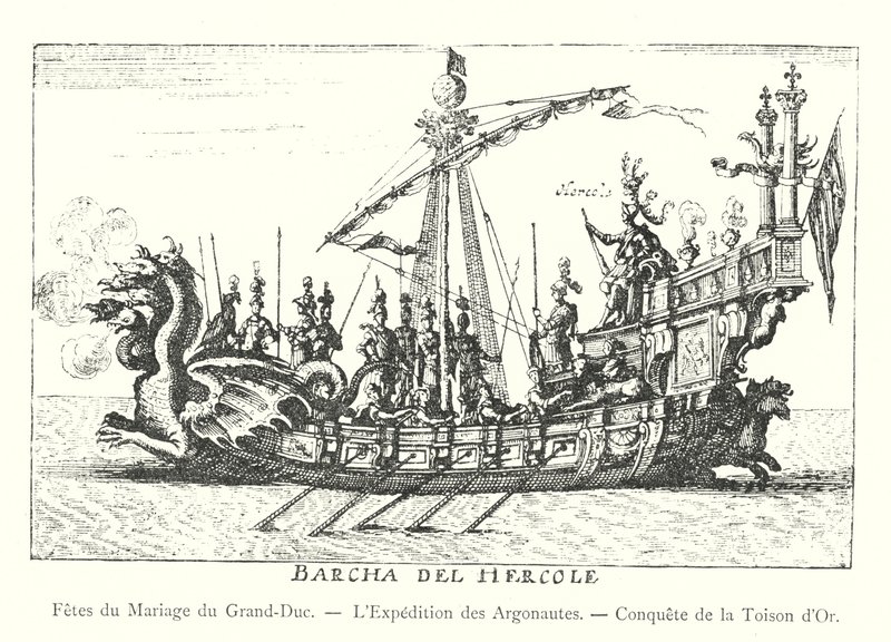 Święta Wesela Wielkiego Księcia, Wyprawa Argonautów, Zdobycie Złotego Runa (rycina) autorstwa Italian School