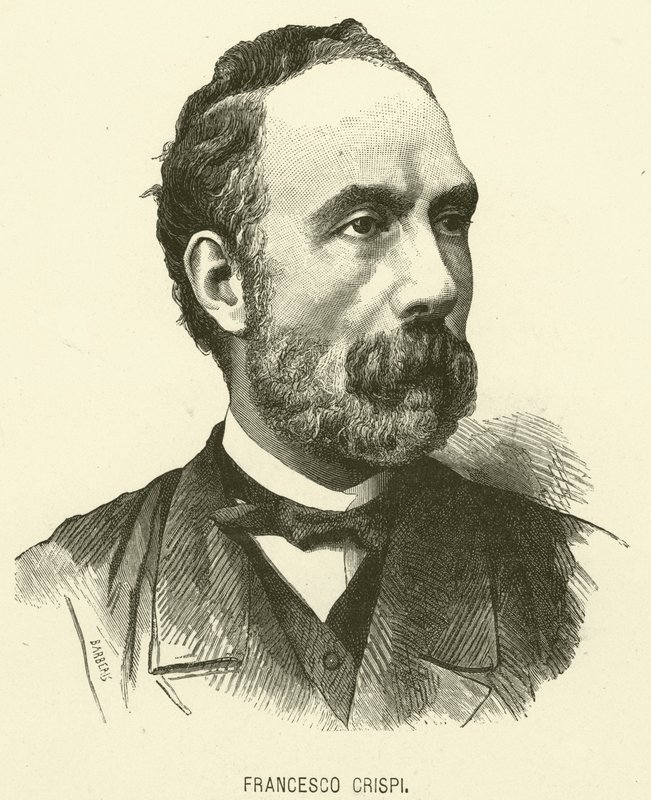 Francesco Crispi (grawerunek) autorstwa Italian School
