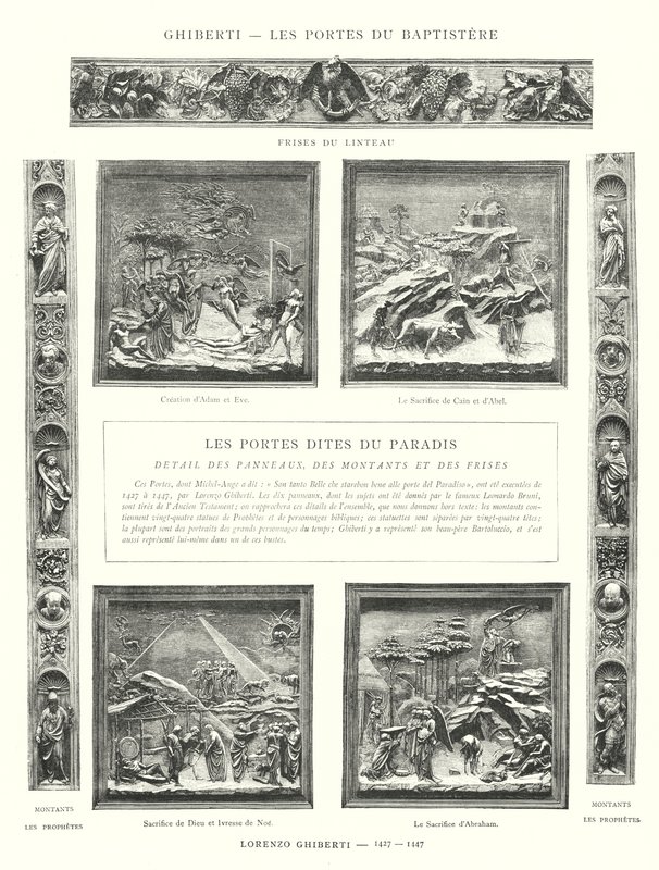 Ghiberti, Les Portes du Baptistere, Lorenzo Ghiberti autorstwa Italian School
