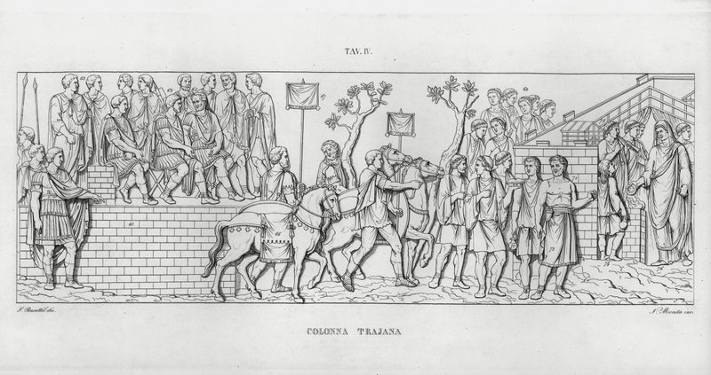 Kolumna Trajana (rycina) autorstwa Italian School
