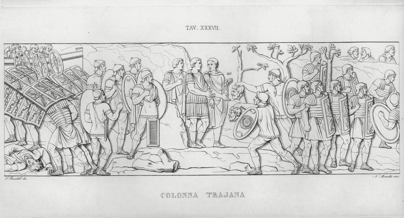 Kolumna Trajana (rycina) autorstwa Italian School