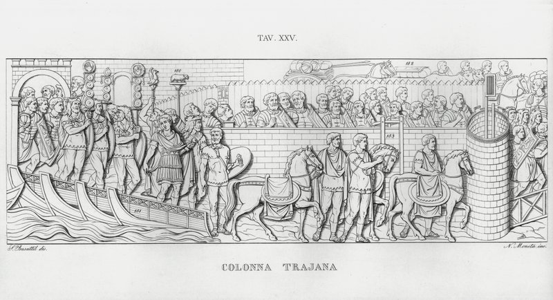 Kolumna Trajana (rycina) autorstwa Italian School
