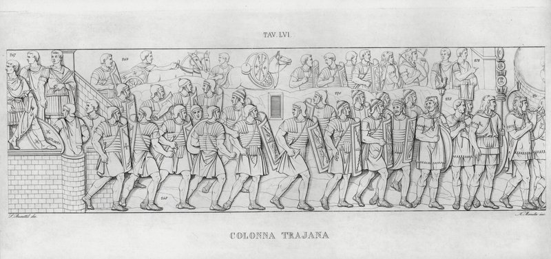 Kolumna Trajana, Kolumna Trajana (rycina) autorstwa Italian School