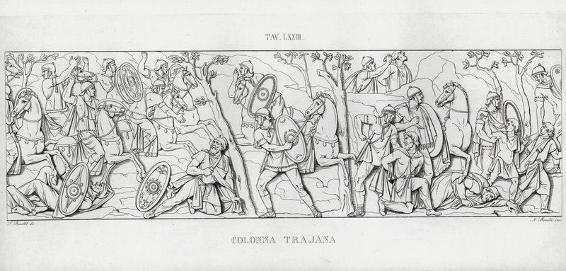 Kolumna Trajana, Kolumna Trajana (rycina) autorstwa Italian School