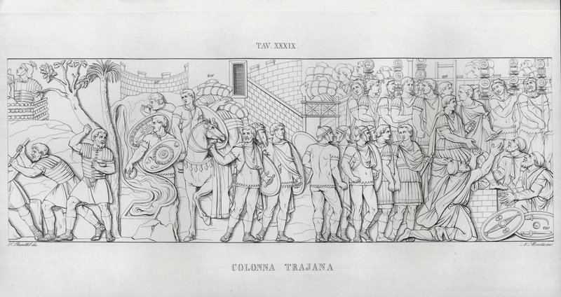 Kolumna Trajana, Kolumna Trajana (rycina) autorstwa Italian School