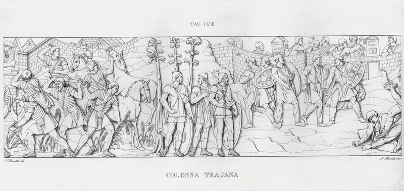 Kolumna Trajana, Kolumna Trajana (rycina) autorstwa Italian School