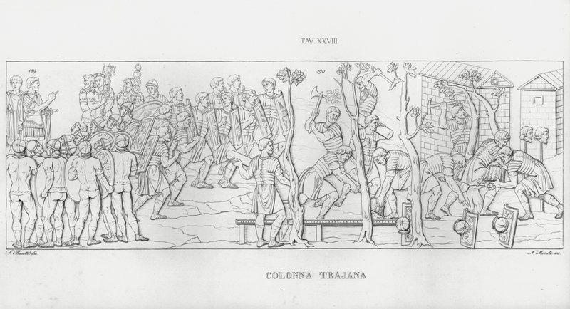 Kolumna Trajana, Kolumna Trajana autorstwa Italian School