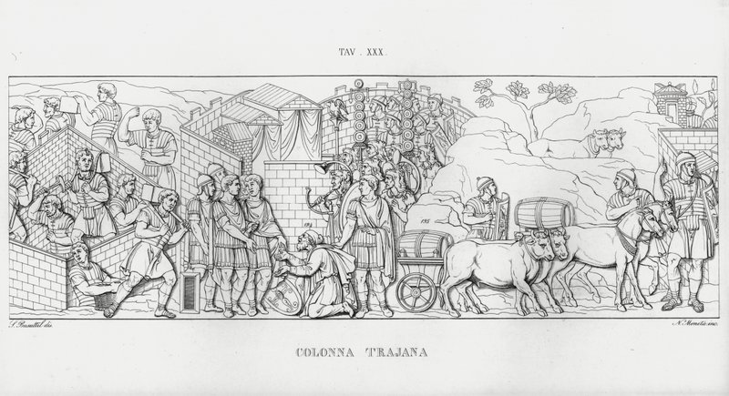 Kolumna Trajana, Kolumna Trajana autorstwa Italian School