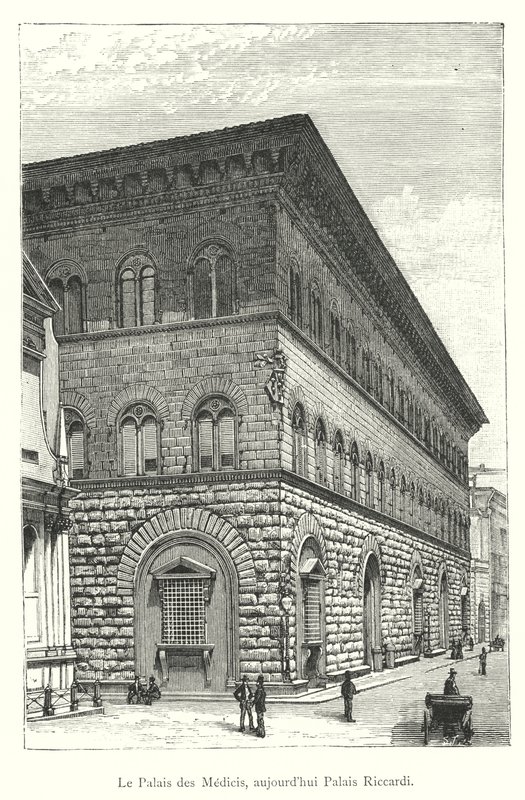 Pałac Medici, obecnie Pałac Riccardi (rycina) autorstwa Italian School