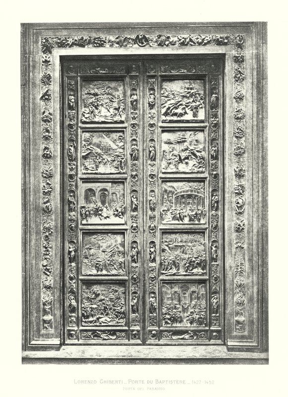 Lorenzo Ghiberti, Porte du Baptistere autorstwa Italian School