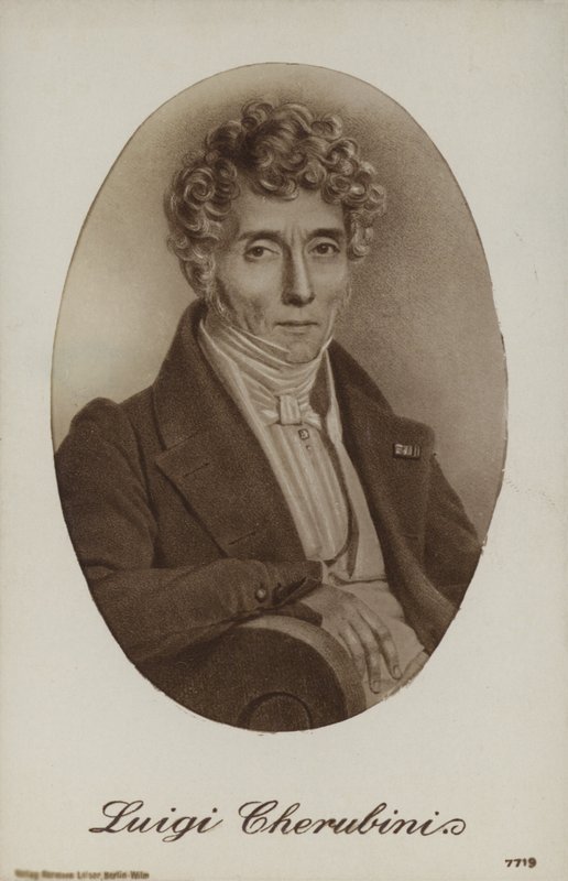 Luigi Cherubini, kompozytor włoski (1760-1842) autorstwa Italian School