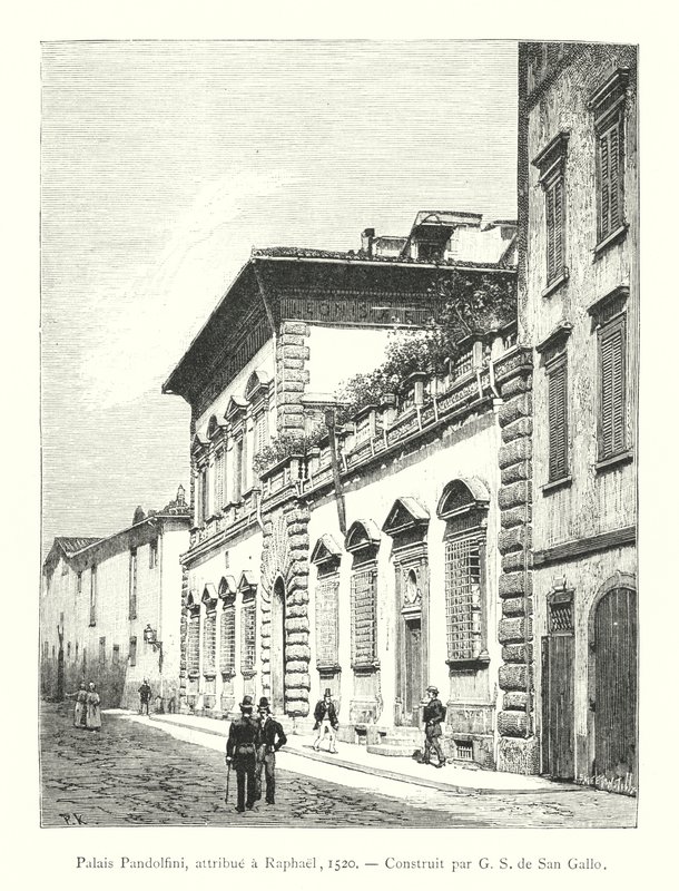 Pałac Pandolfini, przypisywany Rafaelowi autorstwa Italian School