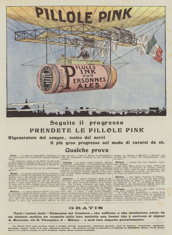 Pink Pills (Colour Litho) autorstwa Italian School