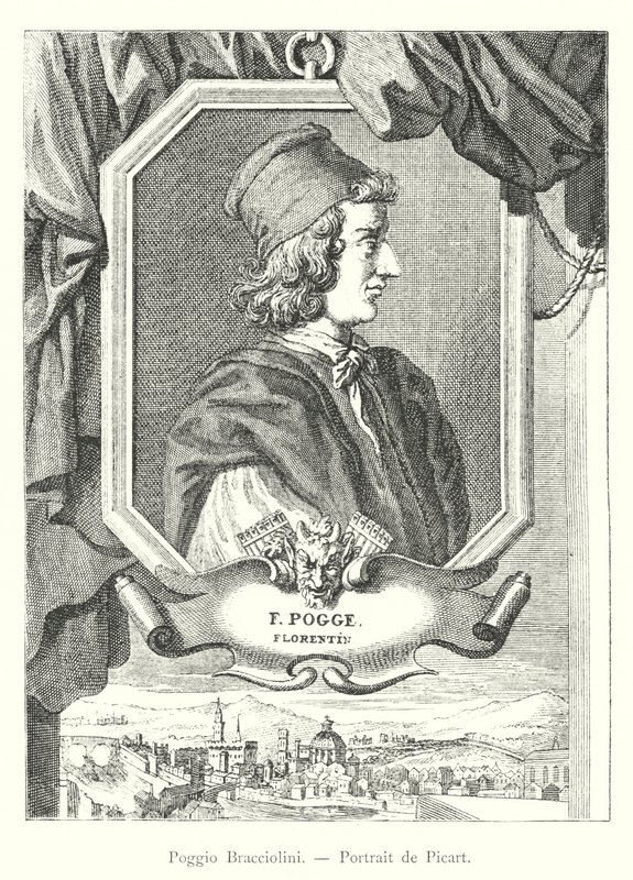 Poggio Bracciolini, Portret Picarta (rycina) autorstwa Italian School