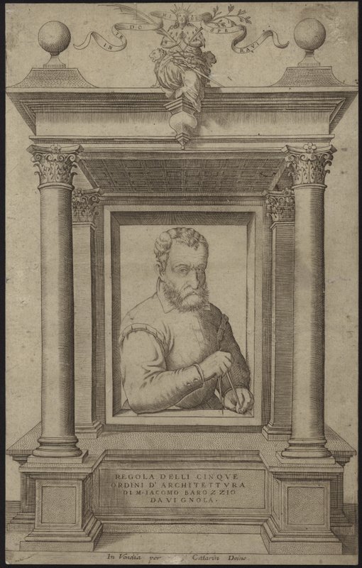 Portret Giacomo Barozziego da Vignola autorstwa Italian School