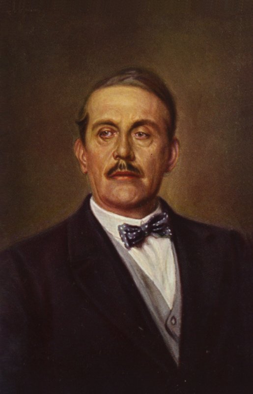 Portret Giacomo Pucciniego (kolorowa litografia) autorstwa Italian School