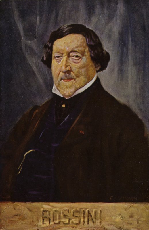 Portret Gioachina Rossiniego autorstwa Italian School